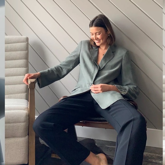 Wilfred Jackets & Blazers - Wilfred by Aritzia Linen Blend Blazer in a Sage size XS NWT